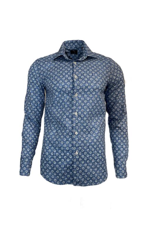 Origi Shirt Blue Multi L 